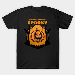 Pumpkin Monster Spooky T-Shirt